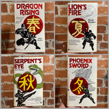 Year of the Ninja Master Series - Wade Barker - Foil Embossed Warner Books Paperback Bundle