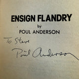 Ensign Flandry - Poul Anderson - SIGNED 1982 Ace Books Paperback - Michael Whelan Cover