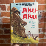 Aku-Aku: The Secret of Easter Island - Thor Heyerdahl - 1958 American Edition Rand McNally Hardback