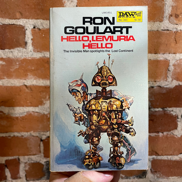 Hello, Lemuria Hello - Ron Goulart - 1979 Daw Books Paperback - Josh Kirby Cover