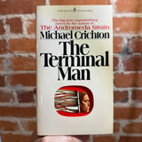 The Terminal Man - Michael Crichton - 1973 Bantam Books Paperback - Paul Bacon Keyhole Cover