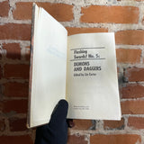 Flashing Swords #5: Demons and Daggers - Edited by Lin Carter - 1981 BCE Dell Hardback - Ron Miller Cover (Tanith Lee, C.J. Cherryh, and more!)