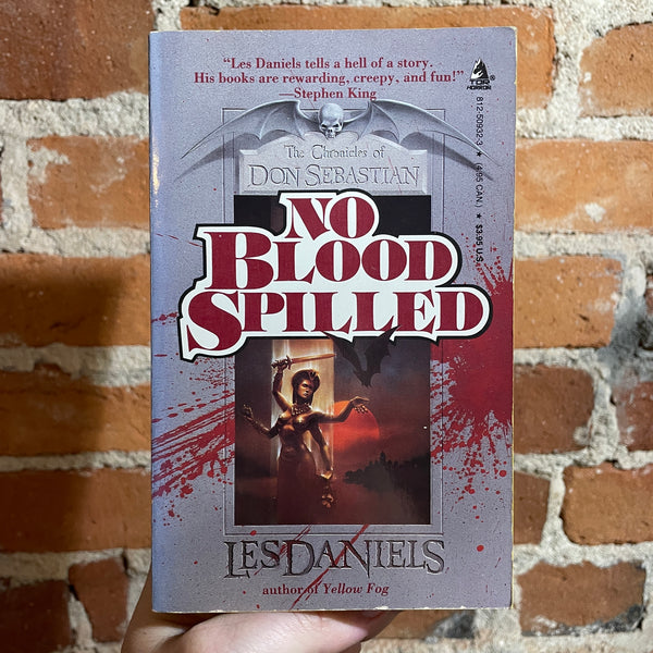 No Blood Spilled - Les Daniels - 1991 Tor Books Paperback - Duncan Eagleson Cover