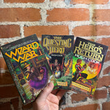 Wizard War Chronicles #1-3 - Hugh Cook - Questar Books Paperback Bundle - Don Maitz Covers