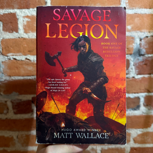 Savage Legion - Matt Wallace - 2021 Saga Press Trade Paperback - Chris McGrath Cover