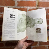 Aku-Aku: The Secret of Easter Island - Thor Heyerdahl - 1958 American Edition Rand McNally Hardback