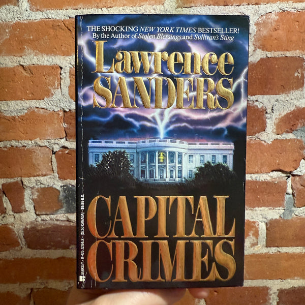 Capital Crimes - Lawrence Sanders - 1990 Berkley Books Paperback - Don Brautigam Cover
