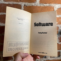 Software - Rudy Rucker - 1987 Avon Books Paperback - Joe Devito Cover