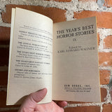 The Year’s Best Horror Stories IX - Edited by Karl Edward Wagner - 1981 Daw Books Paperback - Michael Whelan Cover