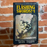 Flashing Swords! #1 - Edited by Lin Carter - 1973 1st Dell Books Paperback - Frank Frazetta Cover