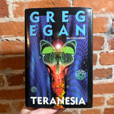 Teranesia - Greg Egan - 1999 Harper Hardback - Peter Gudynas Cover