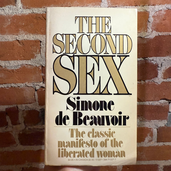The Second Sex - Simone de Beauvoir - 1974 Vintage Books Paperback