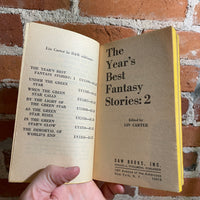 The Year’s Best Fantasty Stories: 2 - Lin Carter - Daw Books Paperback #205 - George Barr Cover