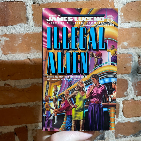 Illegal Alien - James Luceno - 1990 Barclay Shaw Cover -  Del Rey Paperback