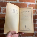 A Rage To Die - Richard Jessup - 1955 1st Gold Medal Books Paperback - Mitchel Hooks Cover
