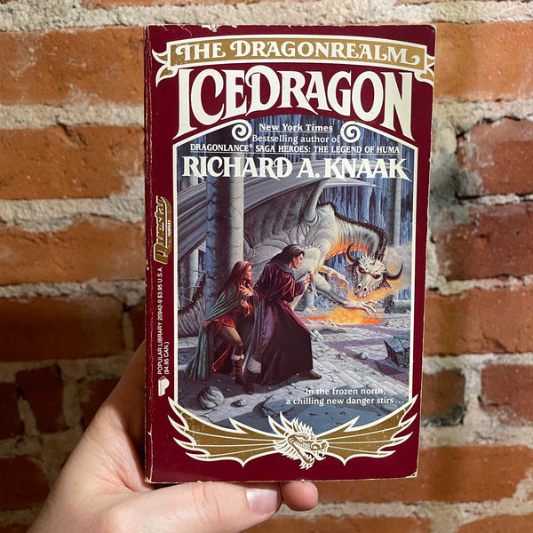 Ice Dragon - Richard A. Knaak - 1989 Questar Books Paperback - Larry Elmore Cover
