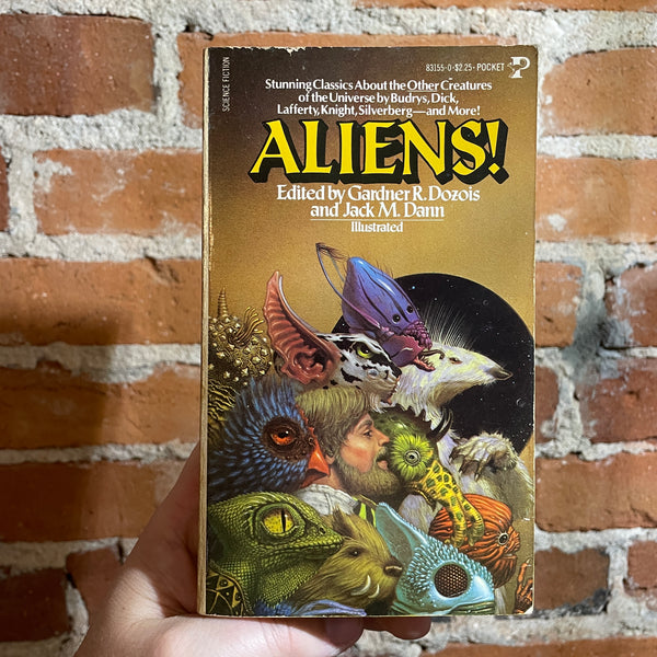 Aliens! - Edited by Gardner R. Dozois and Jack M. Dann - 1980 Illustrated Pocket Books Paperback (PKD, Tiptree, and Fredric Brown) - Michael Whelan Cover