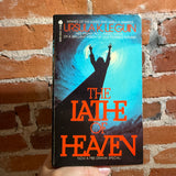 The Lathe of Heaven - Ursula K. Le Guin blue 1973 9th Avon Books Paperback PBS Cover