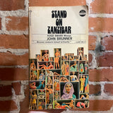 Stand On Zanzibar - John Brunner - 1973 4th Ballantine Books Paperback - Steele Savage Cover