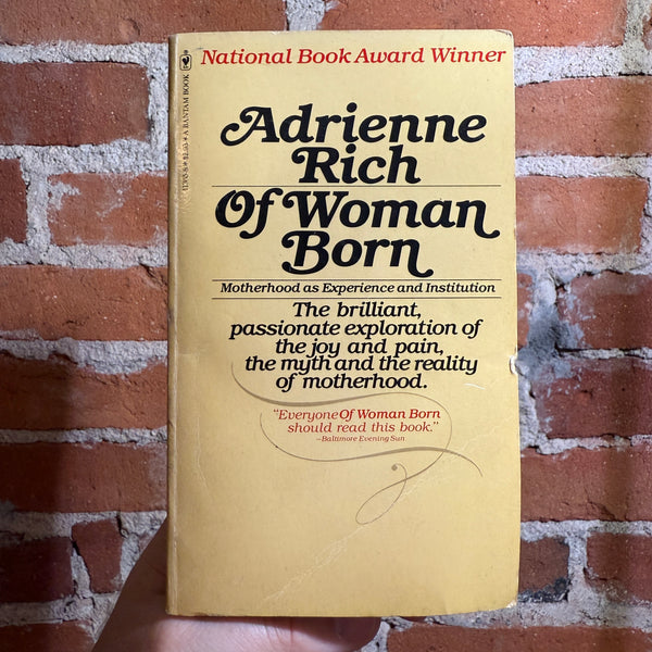 Of Woman Born - Adrienne Rich - SIGNED 1977 4th Bantam Books Paperback