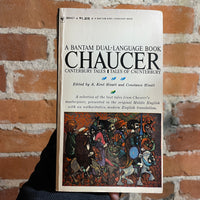 Canterbury Tales - Chaucer - A Bantam Dual-Language Book Chaucer - Edited by A. Kent Hieatt and Constance Hieatt - 1964 8th Paperback