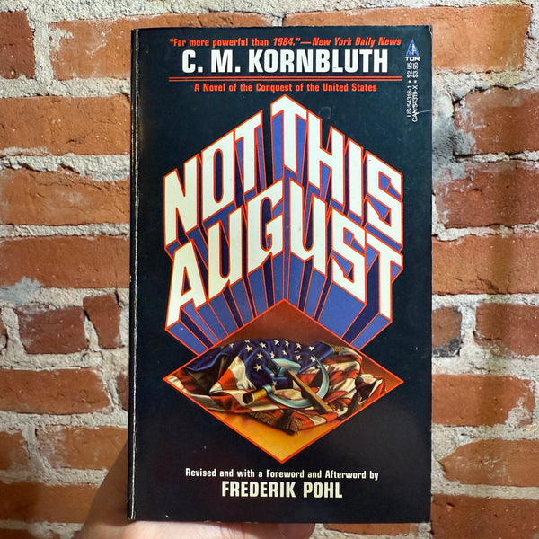 Not This August - Frederik Pohl - 1986 2nd Tor Books Paperback - Tom Kidd Cover