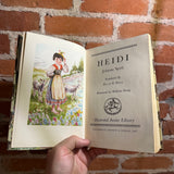 Heidi-Johanna Spyri Illustrated Junior Library 1945 Grosset & Dunlap vintage hardback