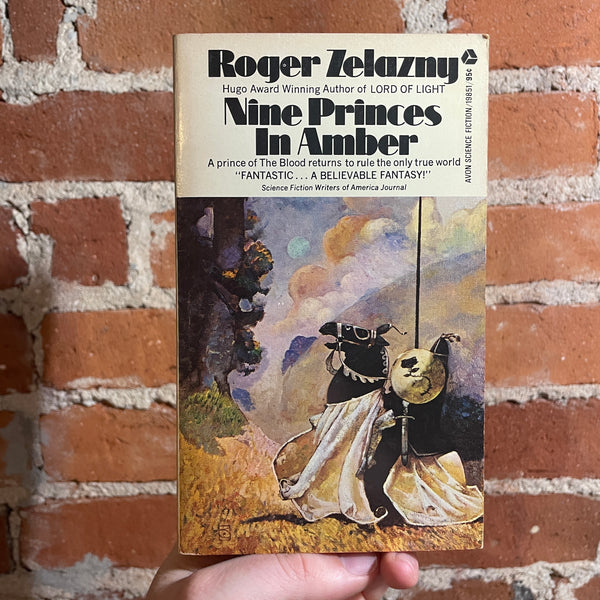 Nine Princes in Amber - Roger Zelazny - 1972 4th Avon Books Paperback - Jeff Jones Cover