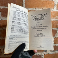 Christmas Crimes - Edited by Cynthia Manson - 1996 Signet Books Paperback