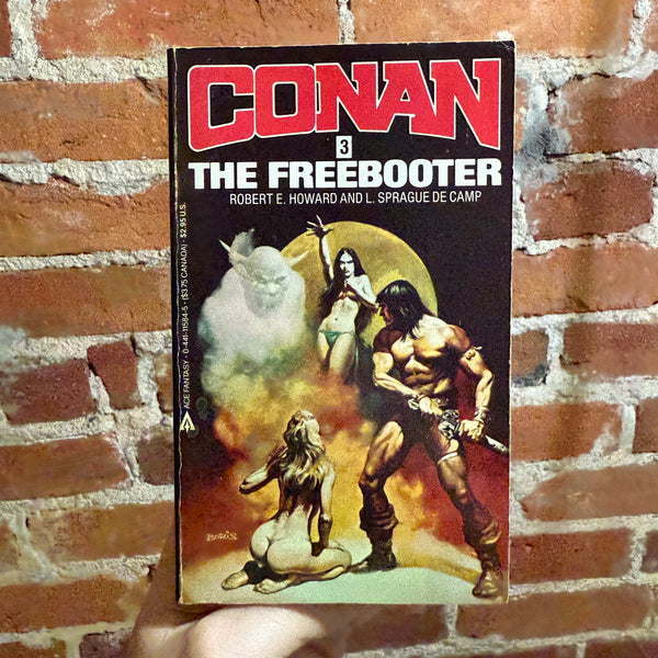 Conan The Freebooter - Robert E. Howard and L. Sprague de Camp - 1985 17th Ace Books Paperback #3 - Boris Vallejo Cover
