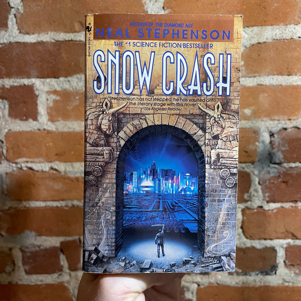 Snow Crash - Neal Stephenson - 1993 Bantam Paperback Edition - Bruce Jensen Cover