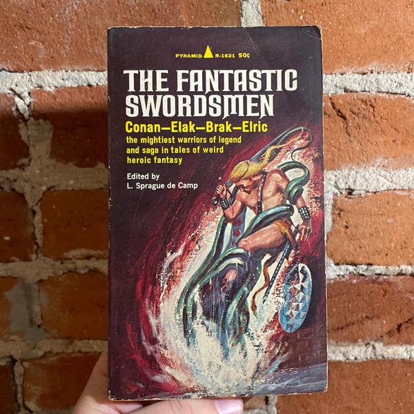 The Fantastic Swordsmen - Edited by L. Sprague de Camp - 1967 Pyramid Books Paperback - Lovecraft, Moorcock, Bloch + more!