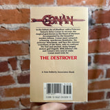 Conan the Destroyer - Robert Jordan - 1984 1st Tor Books Paperback - Movie Tie-In Cover
