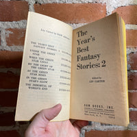 The Year’s Best Fantasy Stories 2 - Lin Carter - 1976 Daw Books Paperback #205 - George Barr Cover