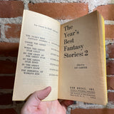 The Year’s Best Fantasy Stories 2 - Lin Carter - 1976 Daw Books Paperback #205 - George Barr Cover