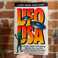 UFO USA - A Traveler’s Guide To UFO Sightings, Abduction Sites, Crop Circles, and Other Unexplained Phenomena - 1999 Book Soup Paperback