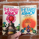 The Early Asimov Book 1 & 2 - Isaac Asimov - Fawcett Crest Books Paperback Bundle