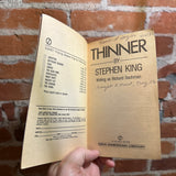 Thinner - Stephen King - 1986 Signet Books Paperback