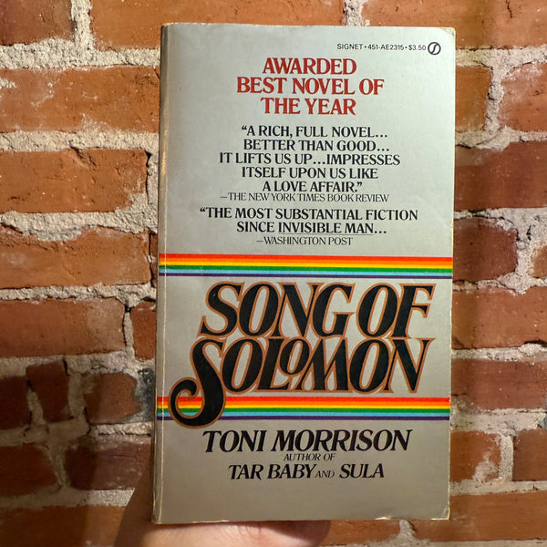 Song of Solomon - Toni Morrison - 1978 11th Signet Books Paperback