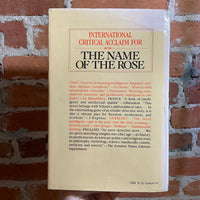 The Name of the Rose - Umberto Eco - 1983 Harcourt Brace Jovanovich Hardback