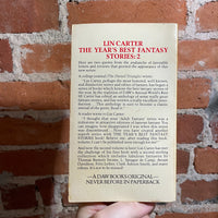The Year’s Best Fantasy Stories 2 - Lin Carter - 1976 Daw Books Paperback #205 - George Barr Cover