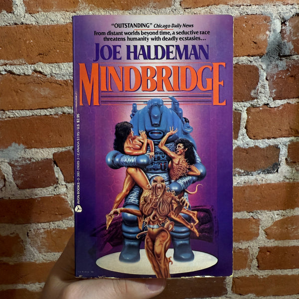 Mindbridge - Joe Haldeman - 1978 Avon Books Paperback - Jim Burns Cover