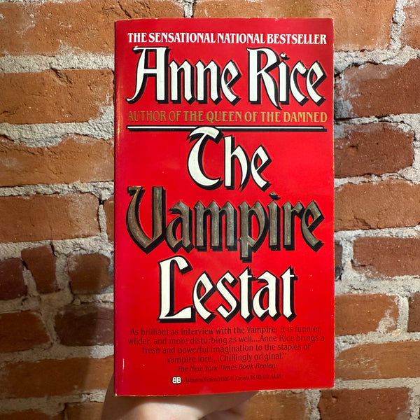 The Vampire Lestat - Anne Rice - 1989 Ballantine Books Paperback