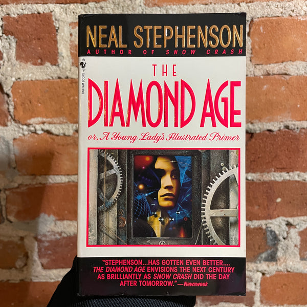 The Diamond Age - Neal Stephenson 1996 Bantam Books Paperback - Bruce Jensen Cover