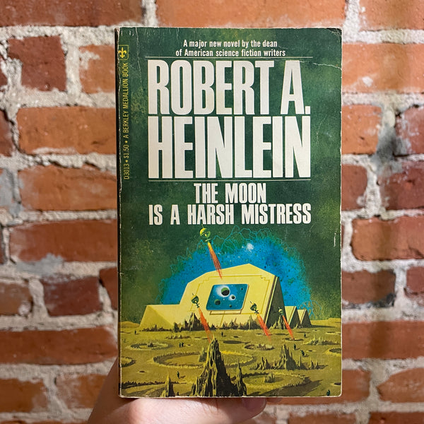 The Moon is a Harsh Mistress - Robert A. Heinlein 1968 Berkley Medallion Books - Paul Lehr Cover