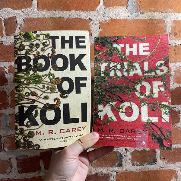 The Book of Koli & The Trials of Koli - M.R. Carey - Orbit Books paperback bundle - Ex Lib