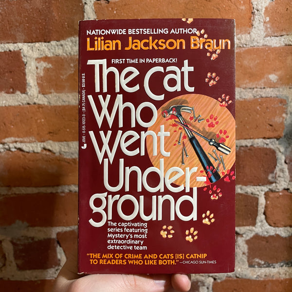 The Cat Who Went Underground - Lilian Jackson Braun - 1989 Jove Books Paperback