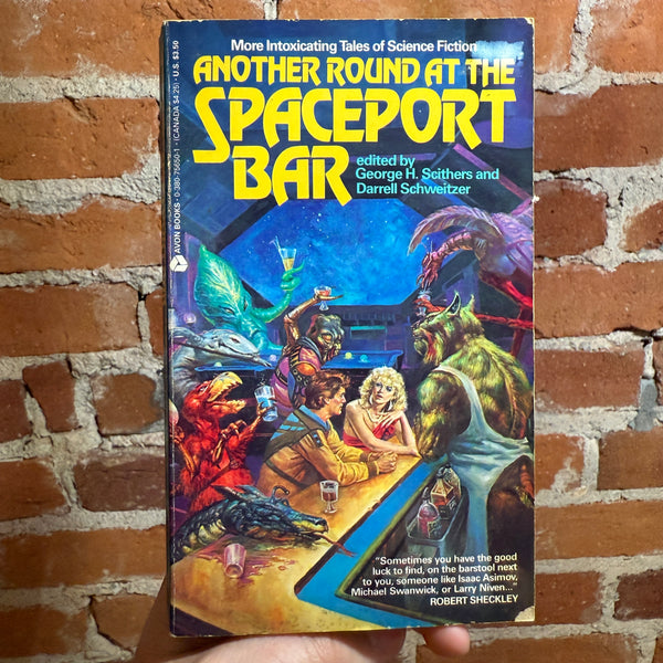 Another Round at the Spaceport Bar - Edited by George H. Scithers & Darrell Schweitzer - 1989 Avon Books Paperback - Doug Beekman Cover