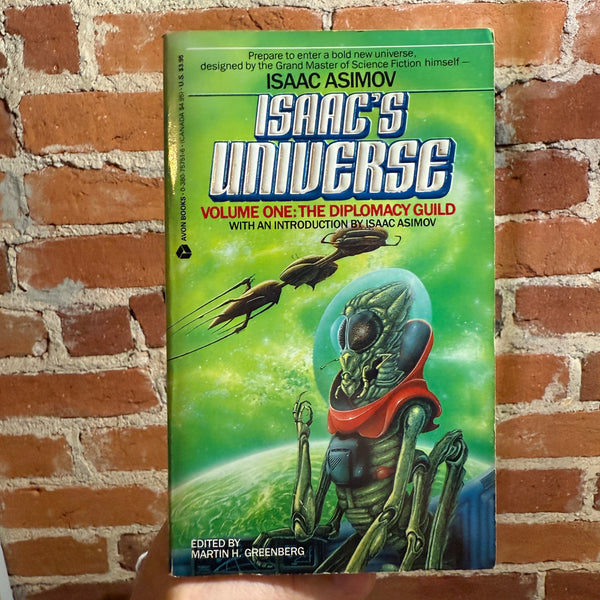 Isaac’s Universe: Vol. 1 The Diplomacy Guild - Martin H. Greenberg - 1990 Avon Books Paperback - Martin Andrews Cover