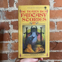The Year’s Best Fantasy Stories: 12 - Arthur W. Saha, Ed. - 1986 Daw Books Paperback - Julek Heller Cover